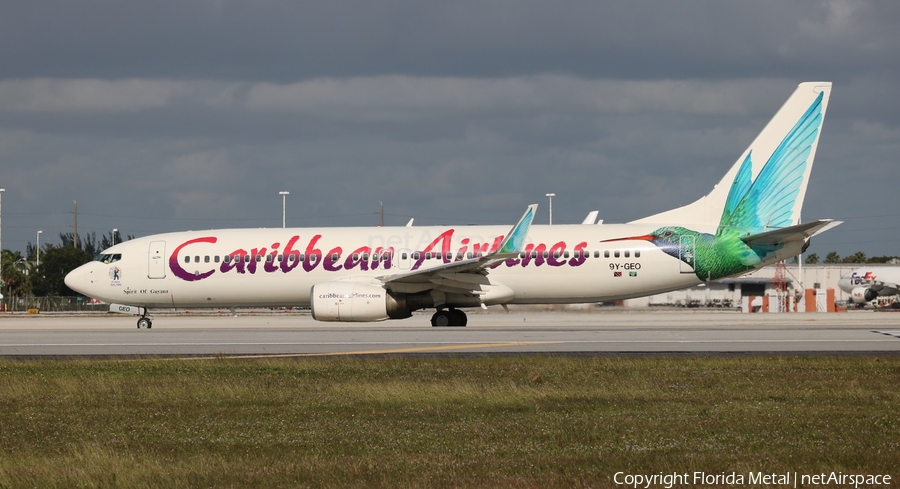 Caribbean Airlines Boeing 737-8Q8 (9Y-GEO) | Photo 326623