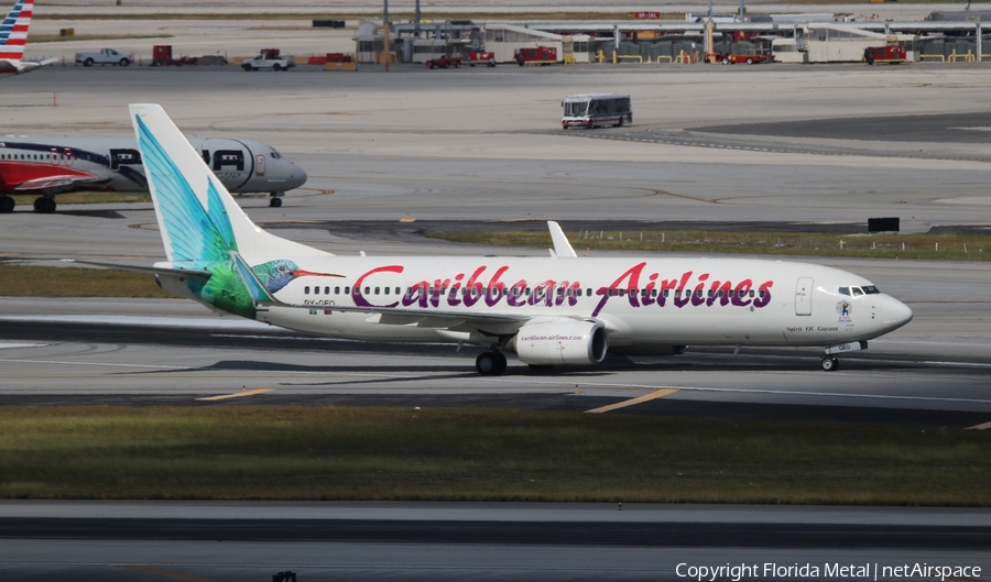 Caribbean Airlines Boeing 737-8Q8 (9Y-GEO) | Photo 431443