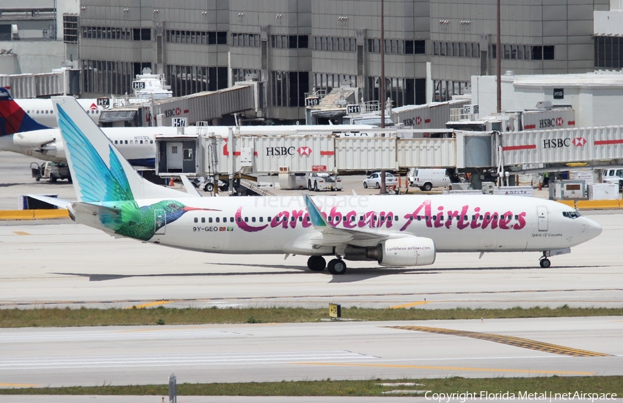 Caribbean Airlines Boeing 737-8Q8 (9Y-GEO) | Photo 453405