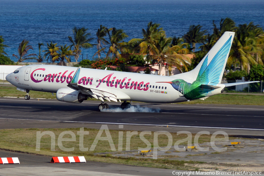 Caribbean Airlines Boeing 737-8Q8 (9Y-GEO) | Photo 27436