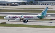 Caribbean Airlines Boeing 737-8Q8 (9Y-KIN) at  Ft. Lauderdale - International, United States