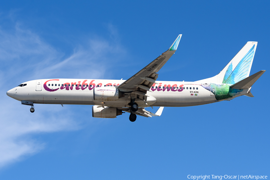 Caribbean Airlines Boeing 737-8Q8 (9Y-KIN) | Photo 491921