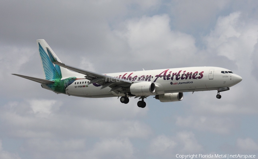 Caribbean Airlines Boeing 737-8BK (9Y-PBM) | Photo 453434