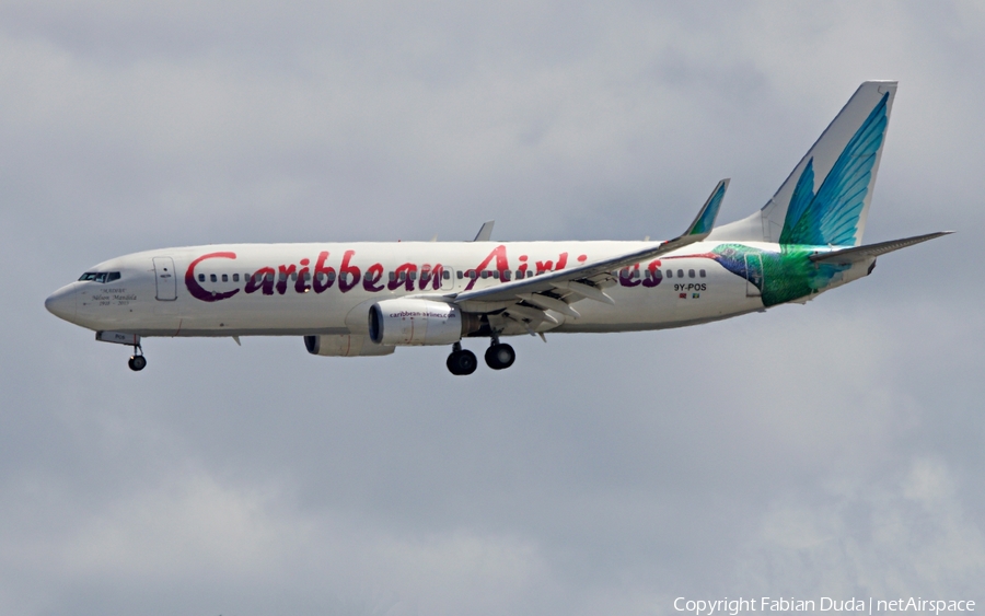 Caribbean Airlines Boeing 737-8Q8 (9Y-POS) | Photo 324208