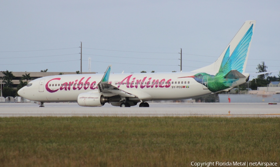 Caribbean Airlines Boeing 737-8Q8 (9Y-POS) | Photo 546496