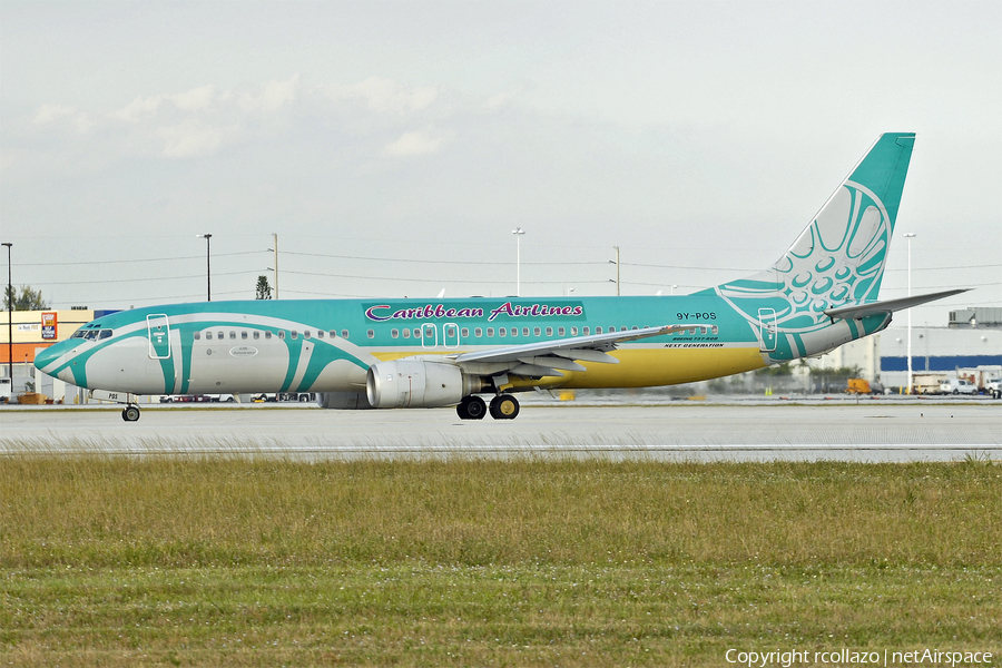 Caribbean Airlines Boeing 737-8Q8 (9Y-POS) | Photo 8718
