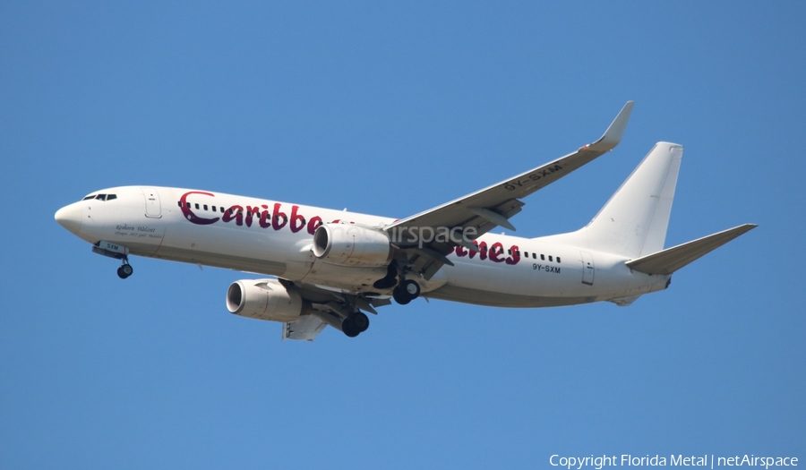 Caribbean Airlines Boeing 737-8HO (9Y-SXM) | Photo 453440