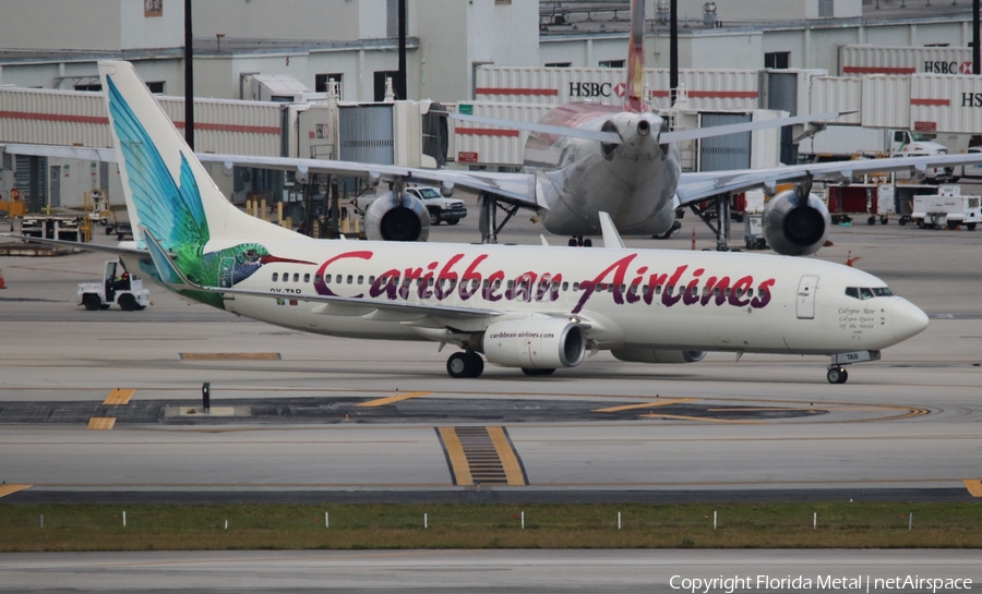 Caribbean Airlines Boeing 737-8Q8 (9Y-TAB) | Photo 312542