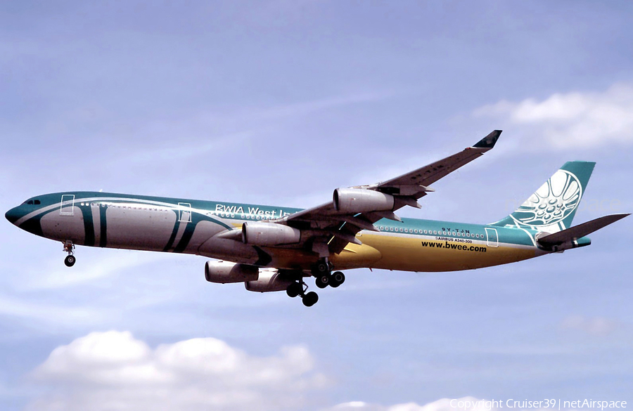 BWIA West Indies Airways Airbus A340-313 (9Y-TJN) | Photo 567004