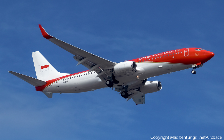 Indonesian Government Boeing 737-8U3(BBJ2) (A-001) | Photo 469036