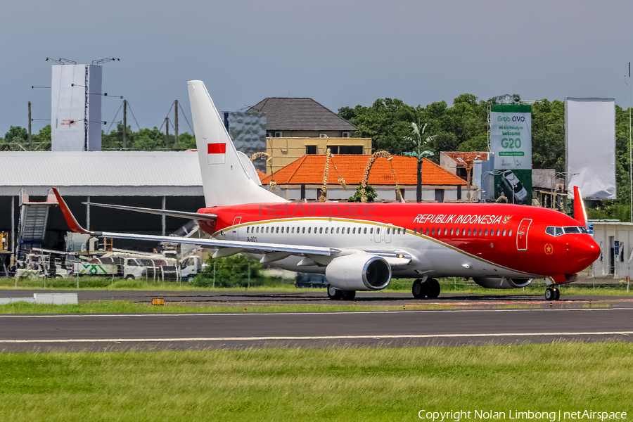 Indonesian Government Boeing 737-8U3(BBJ2) (A-001) | Photo 537754