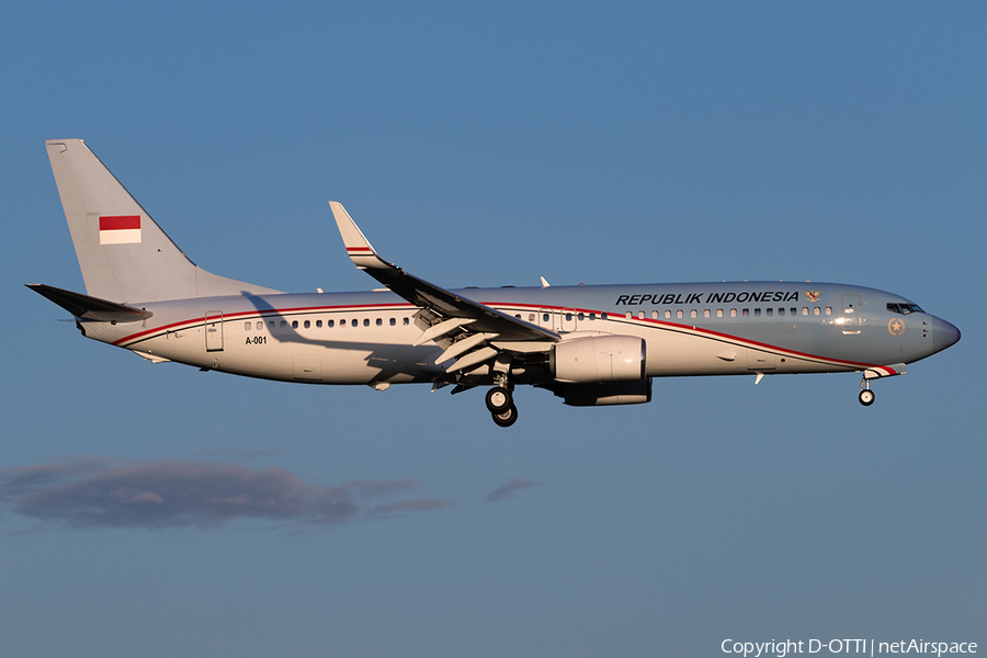Indonesian Government Boeing 737-8U3(BBJ2) (A-001) | Photo 172772