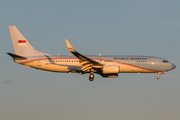 Indonesian Government Boeing 737-8U3(BBJ2) (A-001) at  Hamburg - Fuhlsbuettel (Helmut Schmidt), Germany