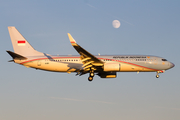 Indonesian Government Boeing 737-8U3(BBJ2) (A-001) at  Hamburg - Fuhlsbuettel (Helmut Schmidt), Germany