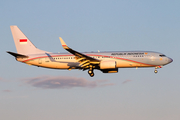 Indonesian Government Boeing 737-8U3(BBJ2) (A-001) at  Hamburg - Fuhlsbuettel (Helmut Schmidt), Germany