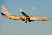 Indonesian Government Boeing 737-8U3(BBJ2) (A-001) at  Hamburg - Fuhlsbuettel (Helmut Schmidt), Germany