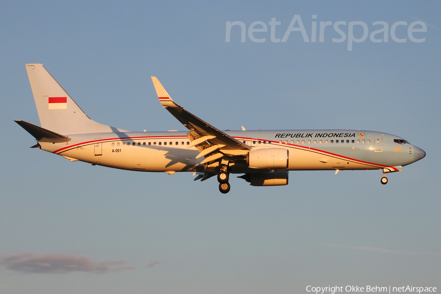 Indonesian Government Boeing 737-8U3(BBJ2) (A-001) | Photo 206612
