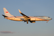 Indonesian Government Boeing 737-8U3(BBJ2) (A-001) at  Hamburg - Fuhlsbuettel (Helmut Schmidt), Germany