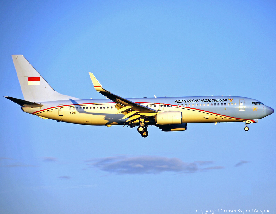 Indonesian Government Boeing 737-8U3(BBJ2) (A-001) | Photo 232522