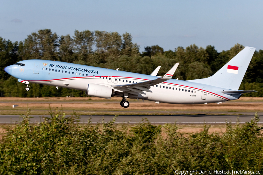 Indonesian Government Boeing 737-8U3(BBJ2) (A-001) | Photo 479818