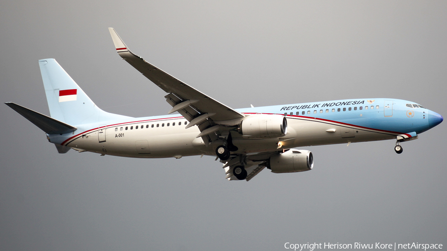 Indonesian Government Boeing 737-8U3(BBJ2) (A-001) | Photo 459880