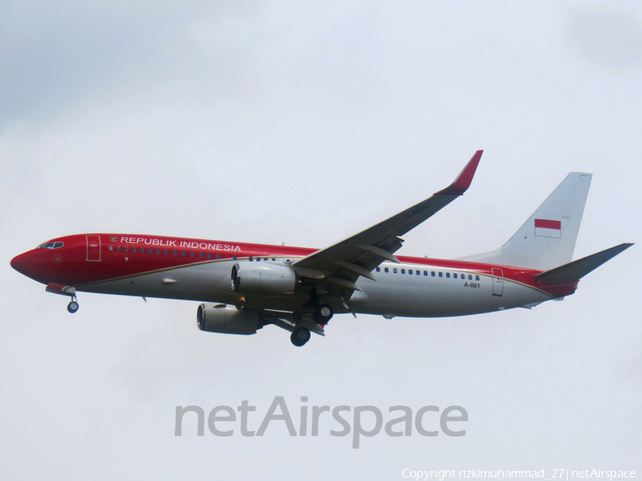 Indonesian Government Boeing 737-8U3(BBJ2) (A-001) | Photo 622406