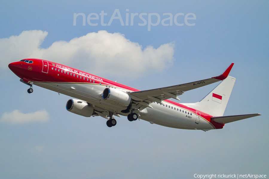 Indonesian Government Boeing 737-8U3(BBJ2) (A-001) | Photo 549101