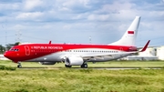 Indonesian Government Boeing 737-8U3(BBJ2) (A-001) at  Yogyakarta - International, Indonesia