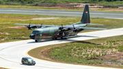 Indonesian Air Force (TNI-AU) Lockheed C-130H-30 Hercules (A-1317) at  Samarinda International, Indonesia