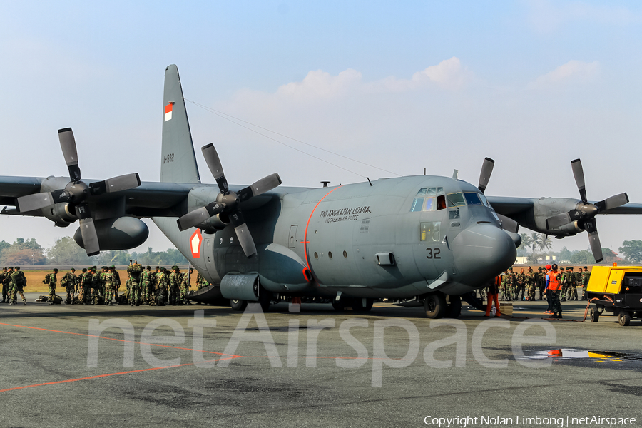 Indonesian Air Force (TNI-AU) Lockheed C-130H Hercules (A-1332) | Photo 370687