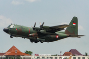 Indonesian Air Force (TNI-AU) Lockheed C-130H Hercules (A-1337) at  Adisumarmo International, Indonesia