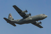 Indonesian Air Force (TNI-AU) Lockheed Martin C-130J-30 Super Hercules (A-1340) at  Adisumarmo International, Indonesia