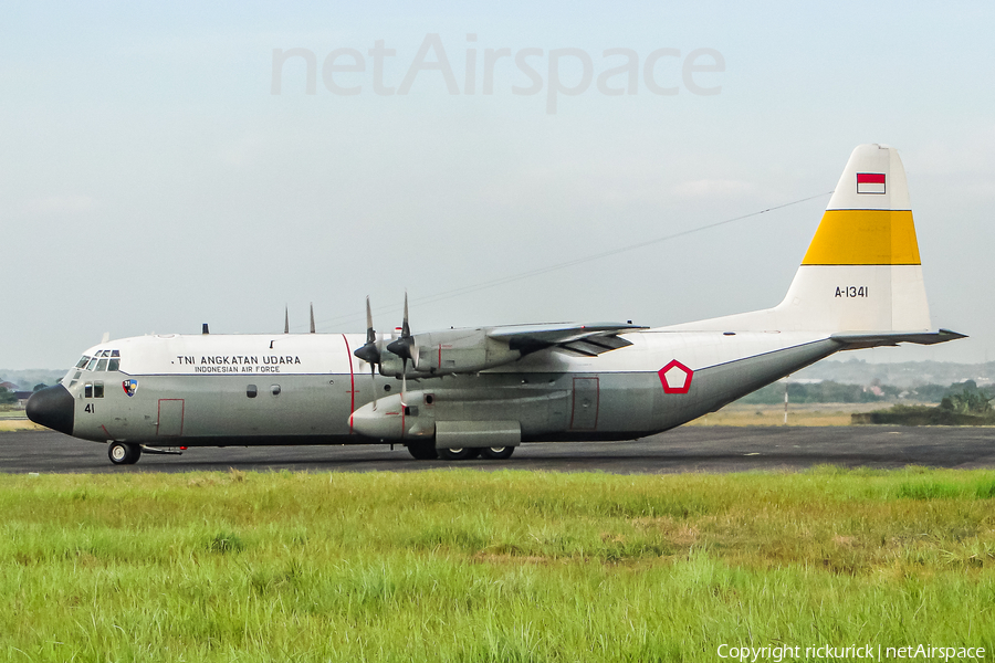 Indonesian Air Force (TNI-AU) Lockheed C-130H-30 Hercules (A-1341) | Photo 603734