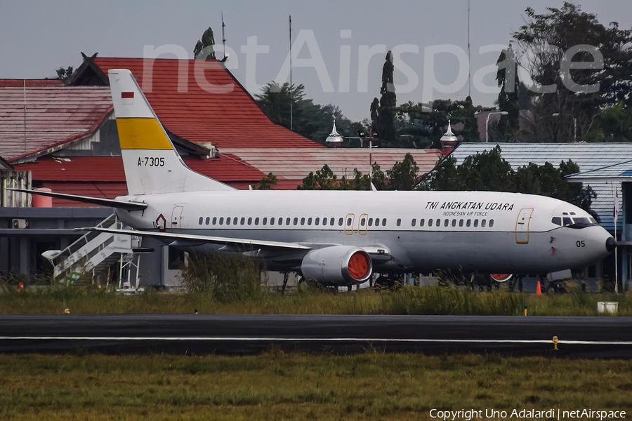 Indonesian Air Force (TNI-AU) Boeing 737-4U3 (A-7305) | Photo 521457