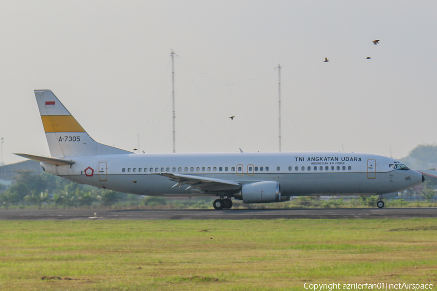 Indonesian Air Force (TNI-AU) Boeing 737-4U3 (A-7305) | Photo 409973