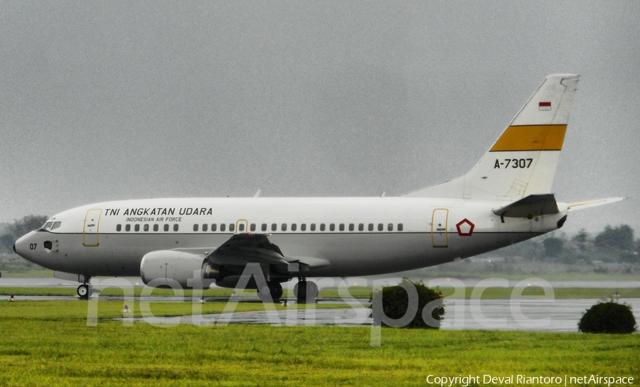 Indonesian Air Force (TNI-AU) Boeing 737-5U3 (A-7307) | Photo 144054