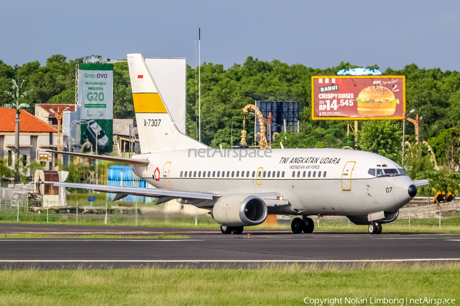 Indonesian Air Force (TNI-AU) Boeing 737-5U3 (A-7307) | Photo 537839