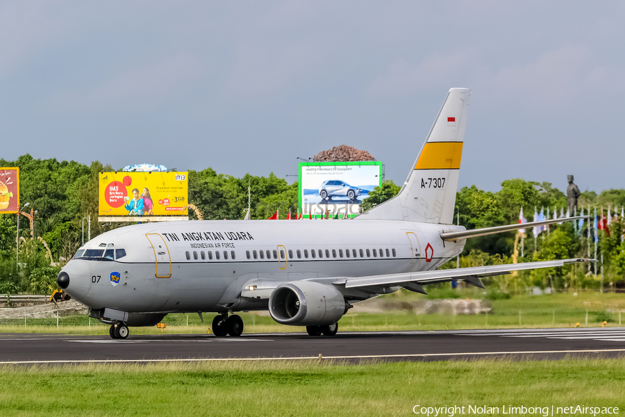 Indonesian Air Force (TNI-AU) Boeing 737-5U3 (A-7307) | Photo 537844