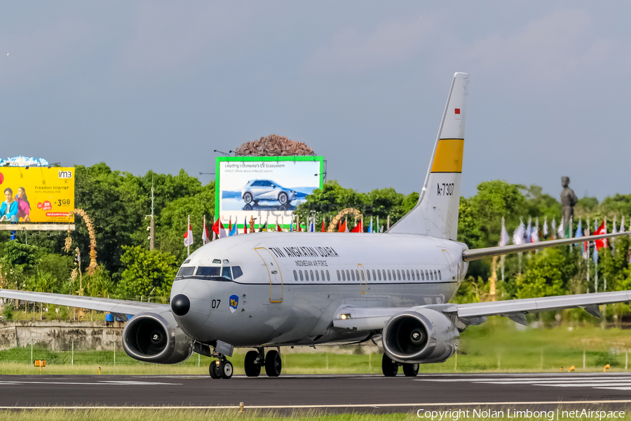 Indonesian Air Force (TNI-AU) Boeing 737-5U3 (A-7307) | Photo 537846