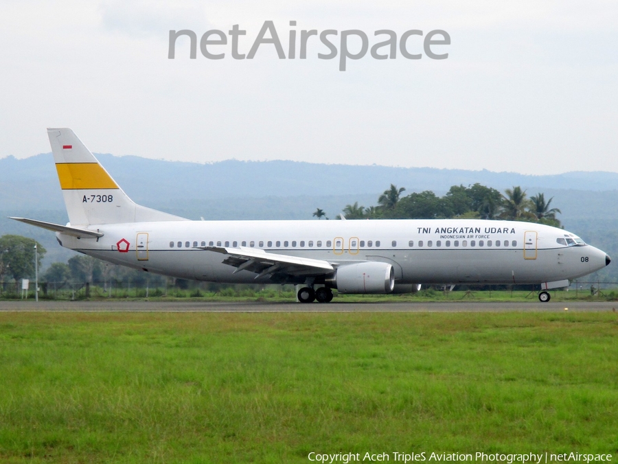 Indonesian Air Force (TNI-AU) Boeing 737-4Y0 (A-7308) | Photo 213568