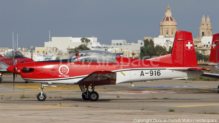 Swiss Air Force Pilatus PC-7 (A-916) | Photo 477912