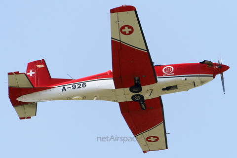 Swiss Air Force Pilatus NCPC-7 (A-926) at  Ostrava - Leos Janacek, Czech Republic