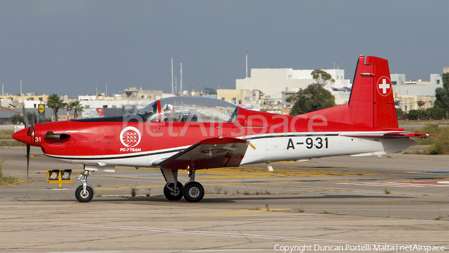 Swiss Air Force Pilatus PC-7 (A-931) | Photo 477919