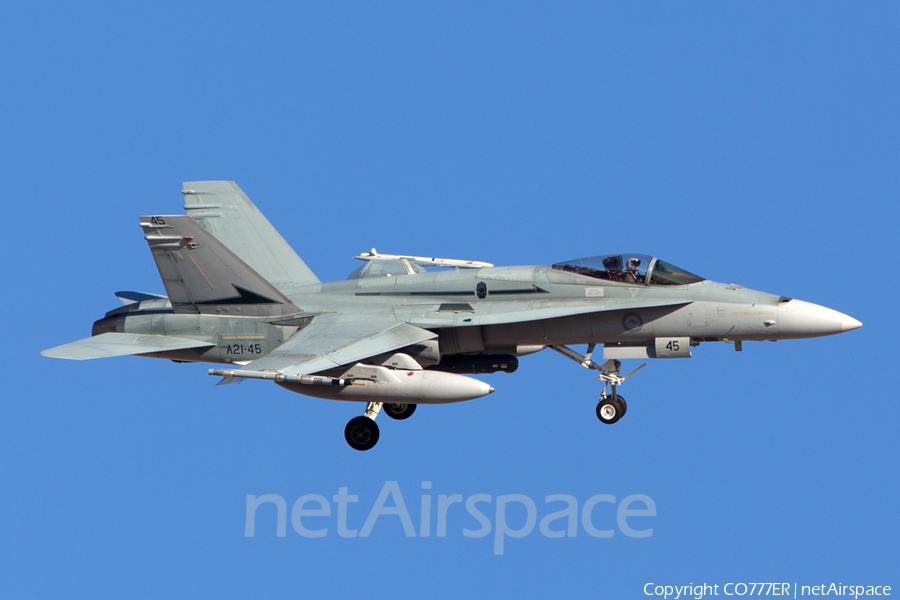 Royal Australian Air Force McDonnell Douglas F/A-18A Hornet (A21-45) | Photo 39813