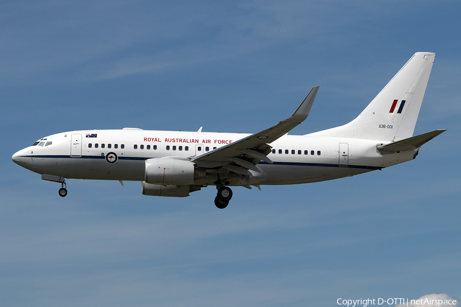 Royal Australian Air Force Boeing 737-7DT (A36-001) | Photo 172745