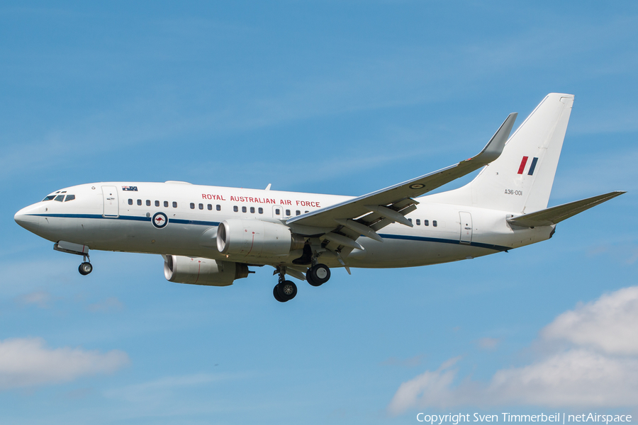 Royal Australian Air Force Boeing 737-7DT (A36-001) | Photo 172893