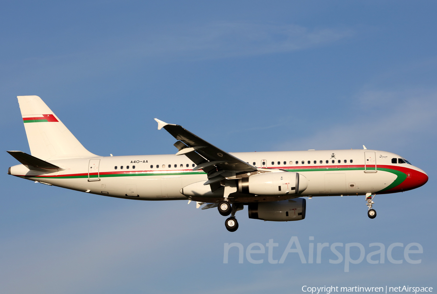 Oman Royal Flight Airbus A320-232 (A4O-AA) | Photo 284354