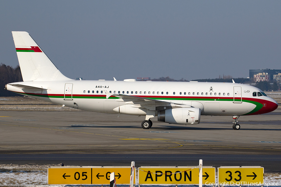 Oman Royal Flight Airbus A319-133X CJ (A4O-AJ) | Photo 224759