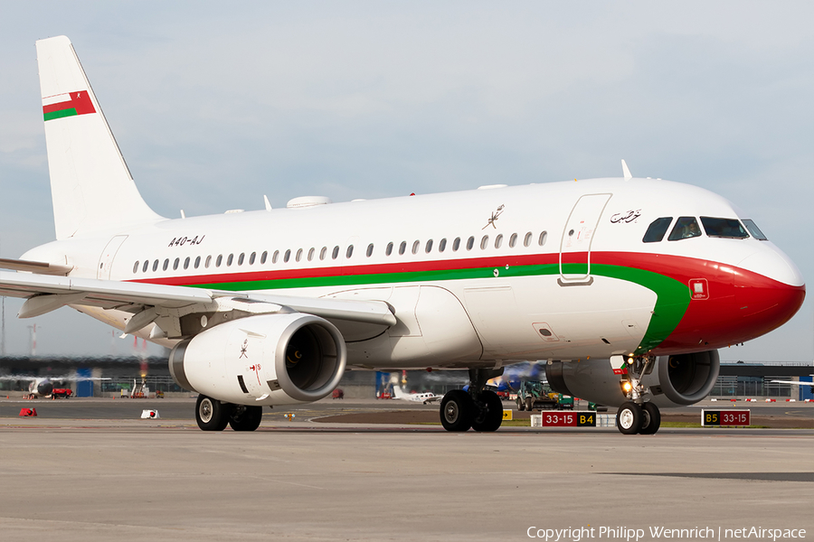 Oman Royal Flight Airbus A319-133X CJ (A4O-AJ) | Photo 347786