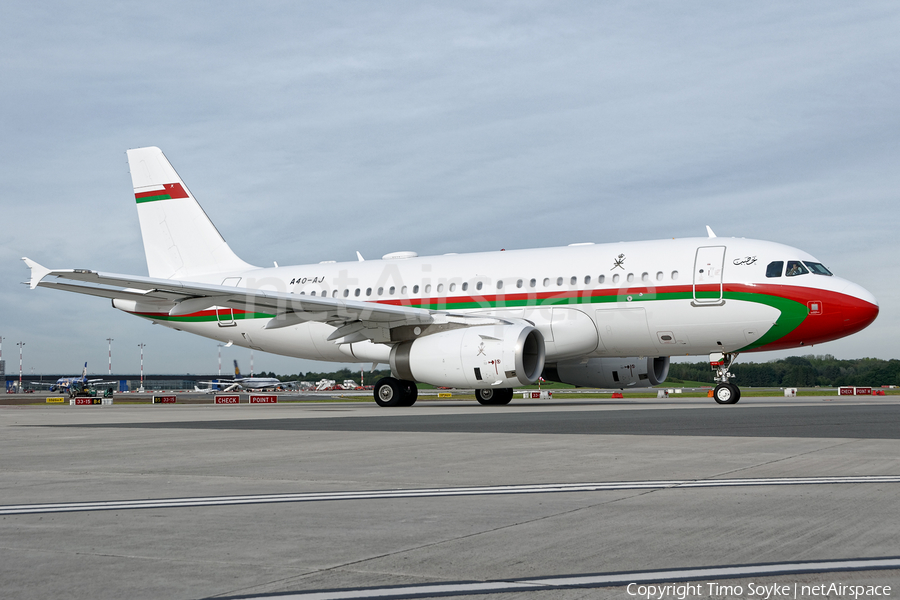 Oman Royal Flight Airbus A319-133X CJ (A4O-AJ) | Photo 347817